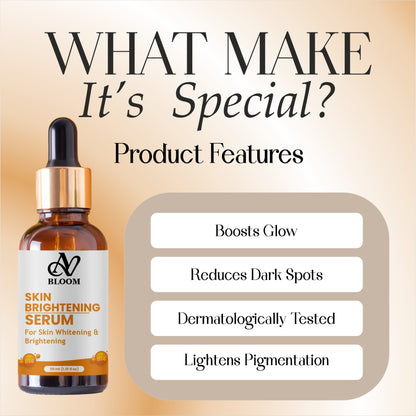 AV Bloom Skin Brightening Serum for Skin Whitening & Brightening with B14, 30ml (1.01 fl oz)
